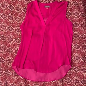 Satin fuchsia blouse